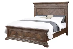 Mor Furniture Beds|Jolie Vue Panel Bed In , Queen Brushed Walnut