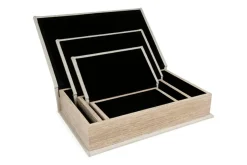 Mor Furniture Trays & Boxes|Jolina Box In Black, Set Of 3
