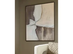 Mor Furniture Wall Art & Accents|Jonward Abstract Wall Art In Brown/Tan/White