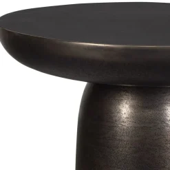 Mor Furniture Outdoor Accent Tables|Joppa Outdoor Round Accent Table In Bronze
