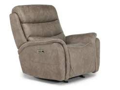 Mor Furniture Recliners|Kamari 2 Power Gliding Recliner In Gray