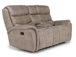 Mor Furniture Reclining Sofas|Loveseats|Kamari Reclining Console Loveseat In Gray