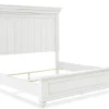 Mor Furniture Beds|Kanwyn Panel Bed In White Wash, Queen