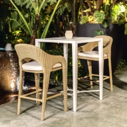 Mor Furniture Barstools|Kavali Outdoor Barstool In Honey