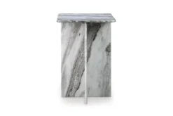 Mor Furniture Accent Tables|Keithwell Round Accent Table In Gray & White