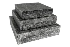 Mor Furniture Trays & Boxes|Keldy Box In Silver, Set Of 3