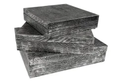 Mor Furniture Trays & Boxes|Keldy Box In Silver, Set Of 3