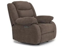 Mor Furniture Recliners|Kelsey Power Gliding Recliner In Light Brown