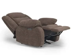 Mor Furniture Recliners|Kelsey Power Gliding Recliner In Light Brown