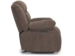 Mor Furniture Recliners|Kelsey Power Gliding Recliner In Light Brown