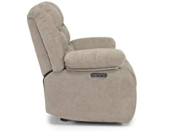 Mor Furniture Reclining Loveseats|Loveseats|Kelsey Power Loveseat In Light Brown