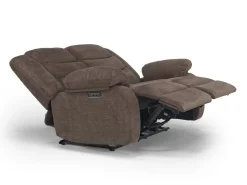 Mor Furniture Reclining Loveseats|Loveseats|Kelsey Power Loveseat In Light Brown