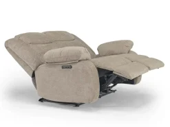 Mor Furniture Living Room Sets|Kelsey Power Sofa & Loveseat In Light Brown