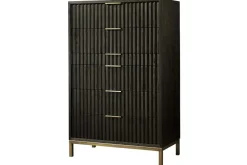 Mor Furniture Dressers & Chests|Kentfield Chest In Black Drifted Oak