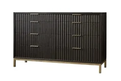 Mor Furniture Dressers & Chests|Kentfield Dresser In Black Drifted Oak