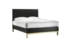Mor Furniture Bedroom Sets|Kentfield Platform Bed, Dresser, Mirror & Nightstand In Black Drifted Oak, Full