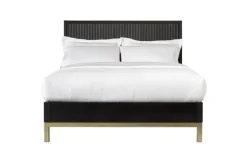 Mor Furniture Bedroom Sets|Kentfield Platform Bed, Dresser, Mirror & Nightstand In Black Drifted Oak, Full
