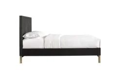 Mor Furniture Beds|Kentfield Platform Bed In Black Drifted Oak, Full