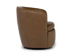 Mor Furniture Chairs|Kierreys Swivel Chair In Charcoal Leather