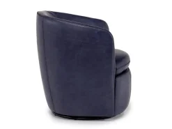 Mor Furniture Chairs|Kierreys Swivel Chair In Charcoal Leather