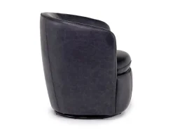 Mor Furniture Chairs|Kierreys Swivel Chair In Charcoal Leather