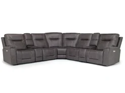 Mor Furniture Sectionals|Kingston 7 Piece Sectional W/ Usb In Canyon Ocean