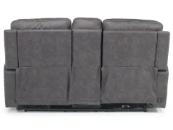 Mor Furniture Reclining Loveseats|Loveseats|Kingston 3 Power Console Loveseat In Ocean Blue