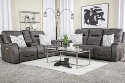 Mor Furniture Reclining Sofas|Sofas|Kingston 3 Power Sofa In Canyon Ocean