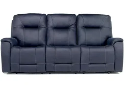 Mor Furniture Reclining Sofas|Sofas|Kingston 3 Power Sofa In Canyon Ocean