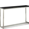 Mor Furniture Sofa & End Tables|Kira Sofa Table In Black/Brushed Nickel