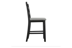 Mor Furniture Seating For 4|Dining Room Sets|Kona Square Counter Height Dining Table & 4 Stools In Gray