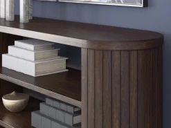 Mor Furniture Bookcases & Library Walls|Korestone Bookcase In Warm Brown