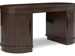 Mor Furniture Desks|Korestone Office Desk In Warm Brown