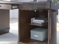 Mor Furniture Desks|Korestone Office Desk In Warm Brown