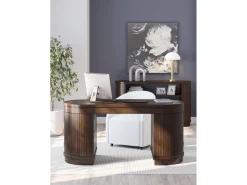 Mor Furniture Desks|Korestone Office Desk In Warm Brown