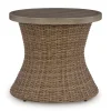 Mor Furniture Outdoor Accent Tables|Laguna Heights Outdoor Round End Table In Beige