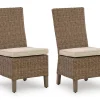 Mor Furniture Outdoor Dining Chairs|Laguna Heights Outdoor Side Chair In Beige, Set Of 2