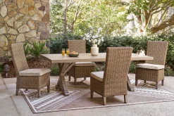 Mor Furniture Outdoor Dining Chairs|Laguna Heights Outdoor Side Chair In Beige, Set Of 2