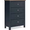 Mor Furniture Dressers & Chests|Landocken Chest In Brown/Blue