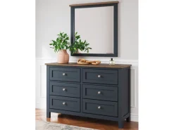 Mor Furniture Bedroom Mirrors|Landocken Mirror In Brown/Blue