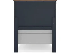 Mor Furniture Beds|Landocken Panel Bed In Brown/Blue, Twin