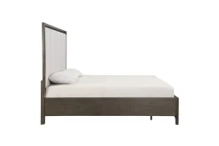 Mor Furniture Upholstered Beds|Beds|Landon Upholstered Panel Bed In Walnut, Queen