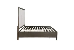 Mor Furniture Upholstered Beds|Beds|Landon Upholstered Panel Bed In Walnut, Queen