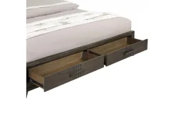 Mor Furniture Upholstered Beds|Beds|Landon Upholstered Panel Bed In Walnut, Queen