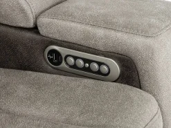 Mor Furniture Reclining Loveseats|Loveseats|Lantana 2 Power Console Loveseat In Rocky Gray/Brown
