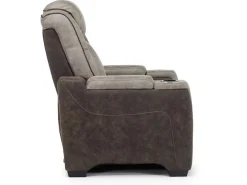 Mor Furniture Recliners|Lantana 2 Power Recliner In Rocky Gray/Brown