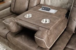 Mor Furniture Reclining Sofas|Sofas|Lantana 2 Power Sofa In Rocky Gray/Brown