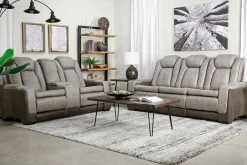 Mor Furniture Reclining Sofas|Sofas|Lantana 2 Power Sofa In Rocky Gray/Brown