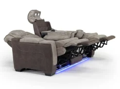 Mor Furniture Reclining Sofas|Sofas|Lantana 2 Power Sofa In Rocky Gray/Brown