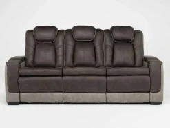 Mor Furniture Reclining Sofas|Sofas|Lantana 2 Power Sofa In Rocky Gray/Brown